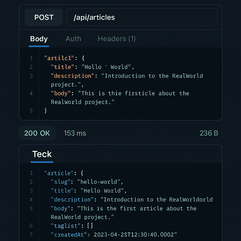 RealWorld API Clone